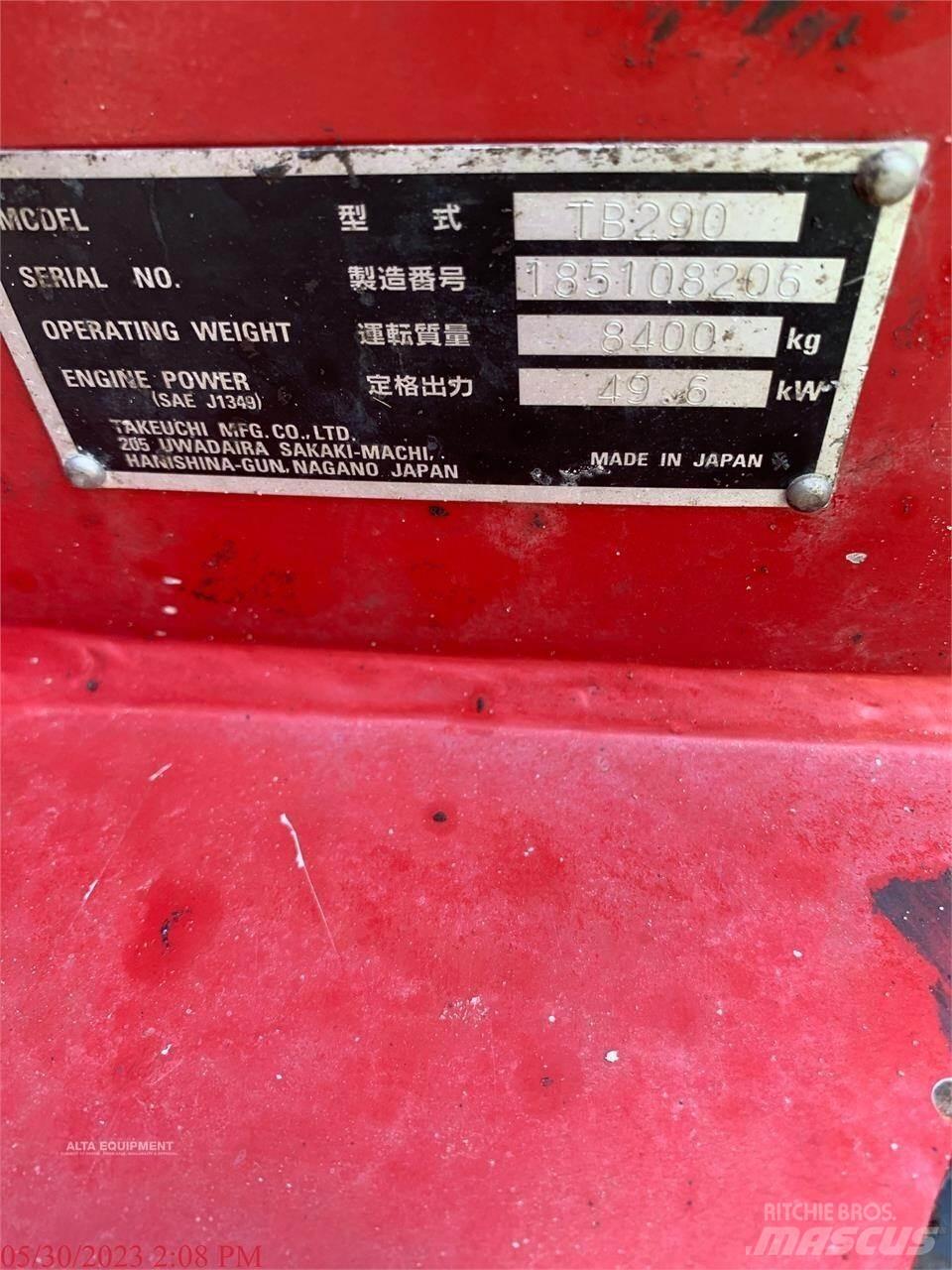 Takeuchi TB290 Escavatori cingolati