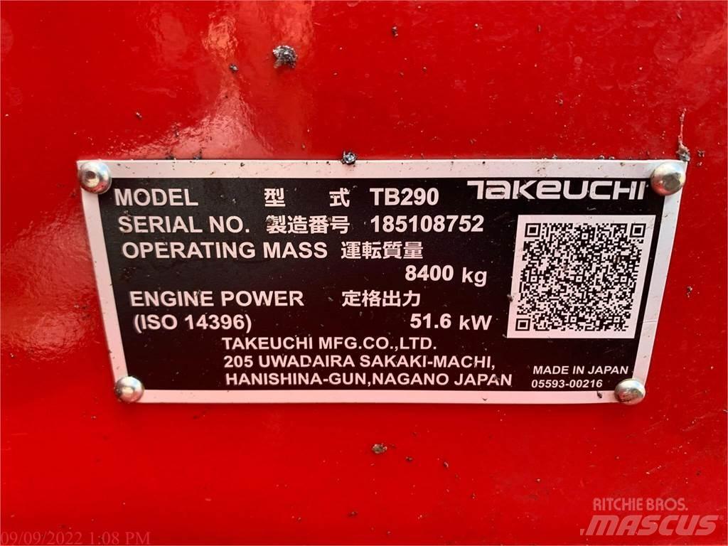 Takeuchi TB290 Escavatori cingolati