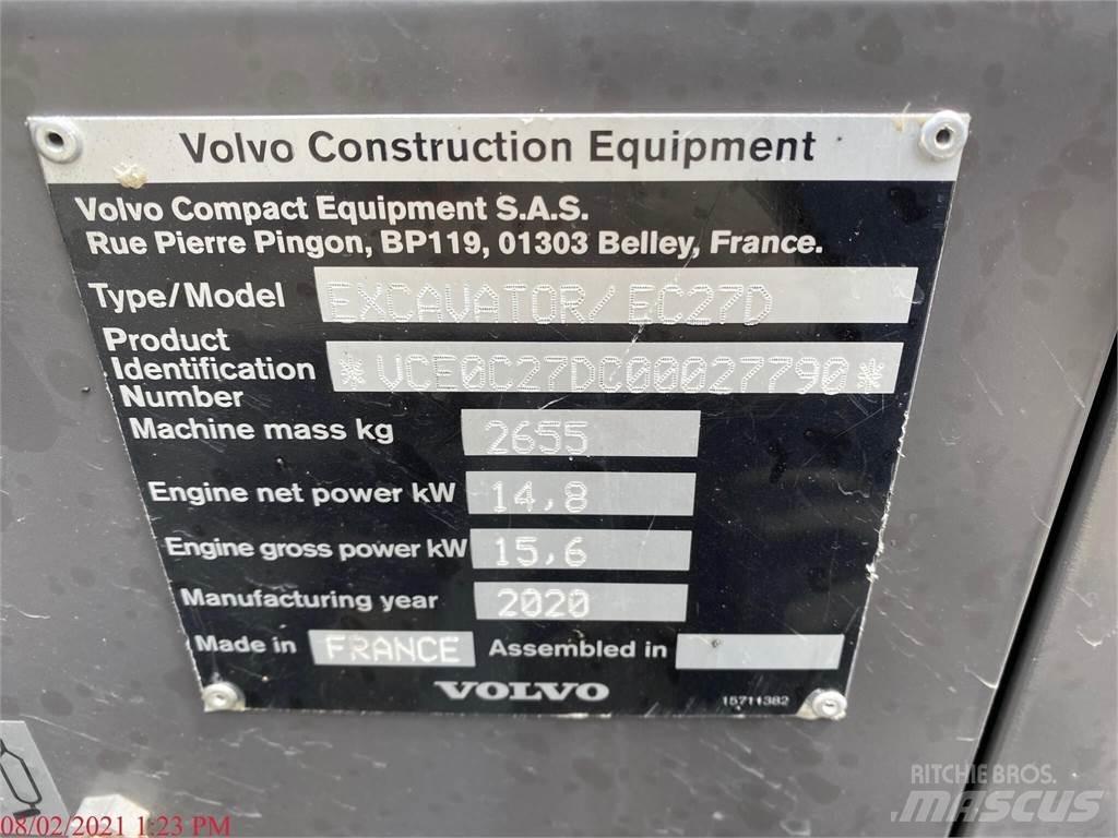 Volvo EC27D Miniescavatori