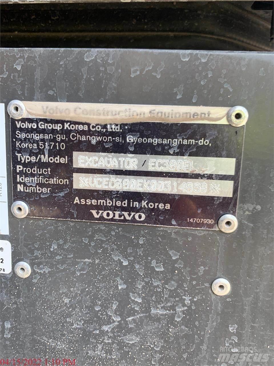 Volvo EC380EL Escavatori cingolati