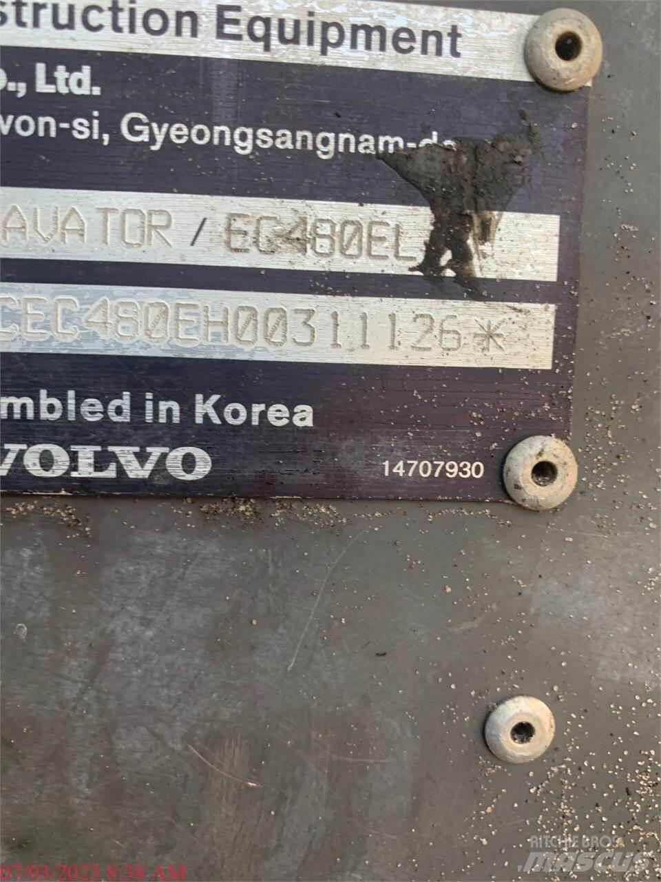 Volvo EC480EL Escavatori cingolati