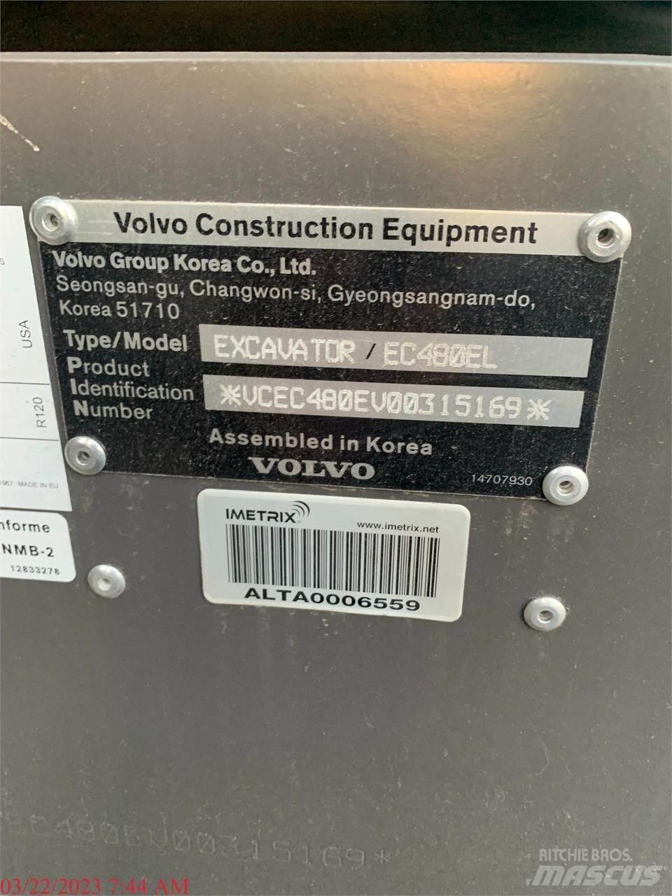 Volvo EC480EL Escavatori cingolati