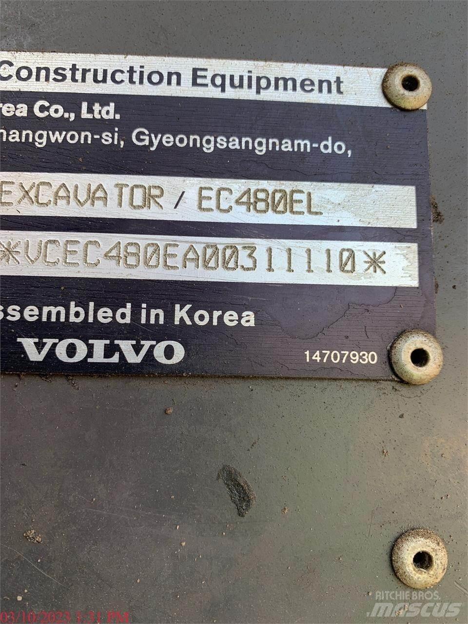 Volvo EC480EL Escavatori cingolati