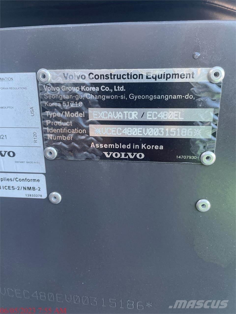 Volvo EC480EL Escavatori cingolati