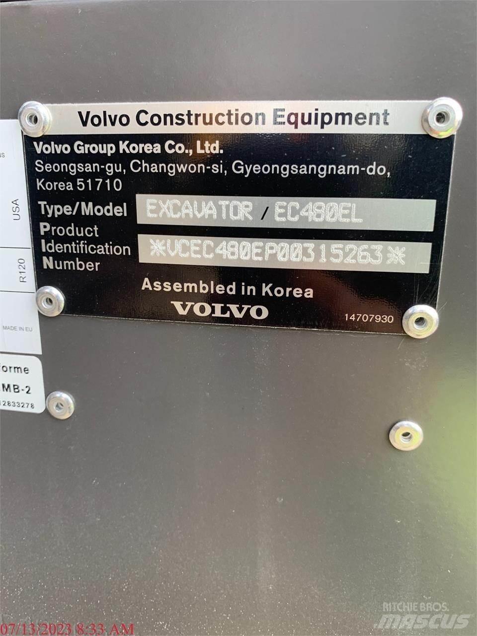 Volvo EC480EL Escavatori cingolati