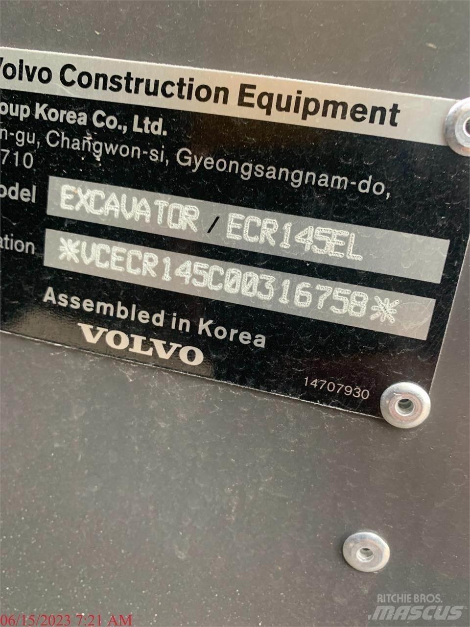 Volvo ECR145EL Escavatori cingolati