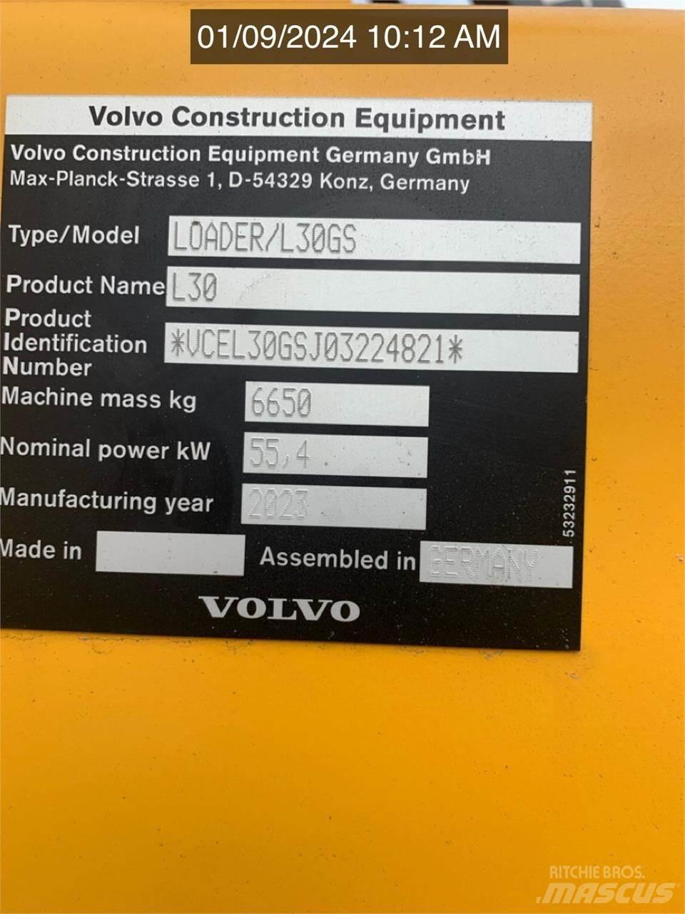 Volvo L30GS Pale gommate