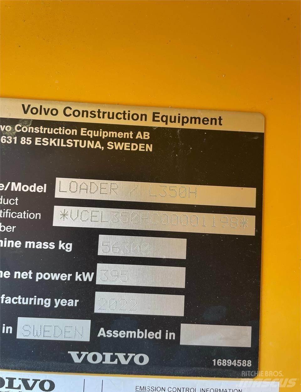 Volvo L350H Pale gommate