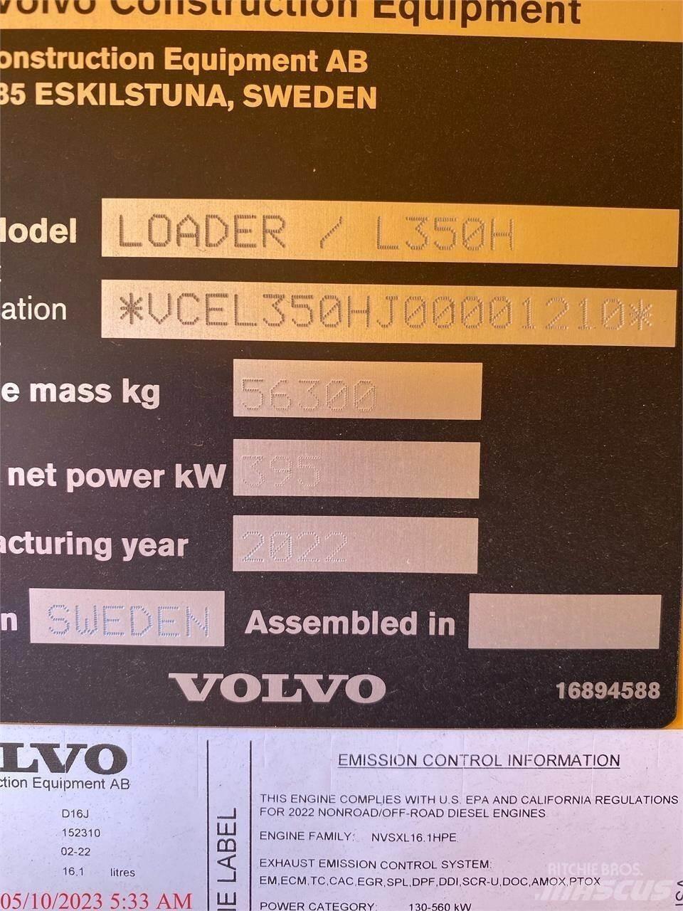 Volvo L350H Pale gommate