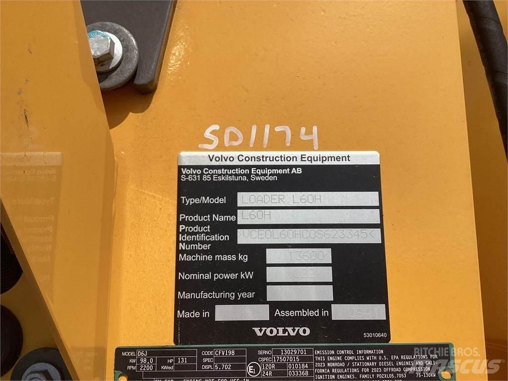 Volvo L60H Pale gommate
