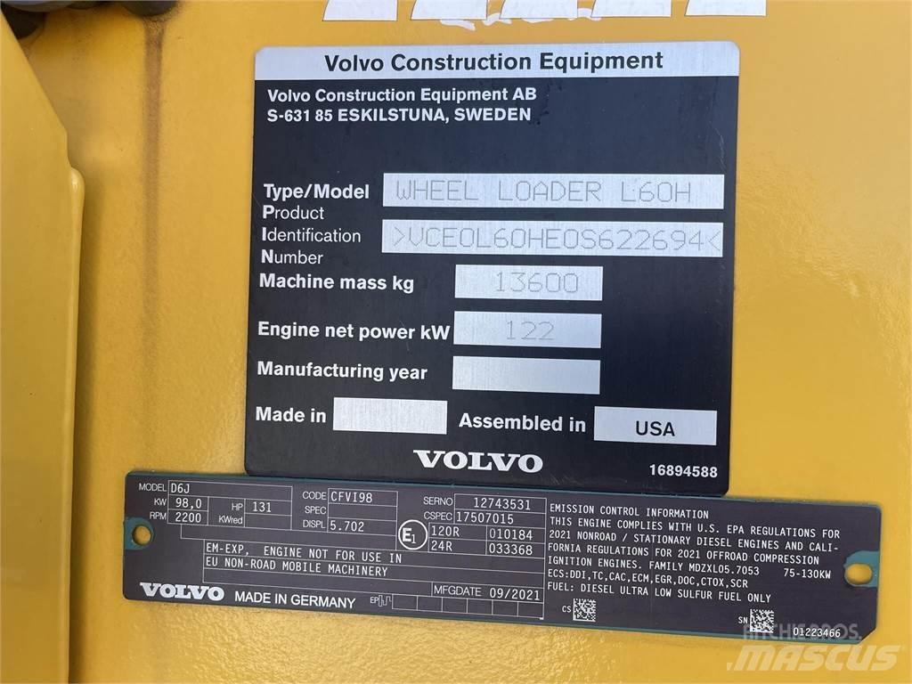 Volvo L60H Pale gommate
