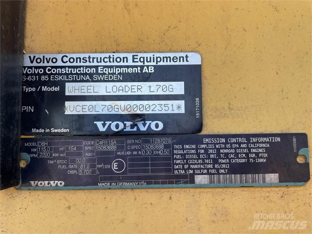 Volvo L70G Pale gommate