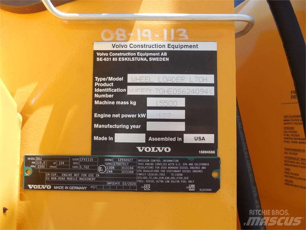 Volvo L70H Pale gommate