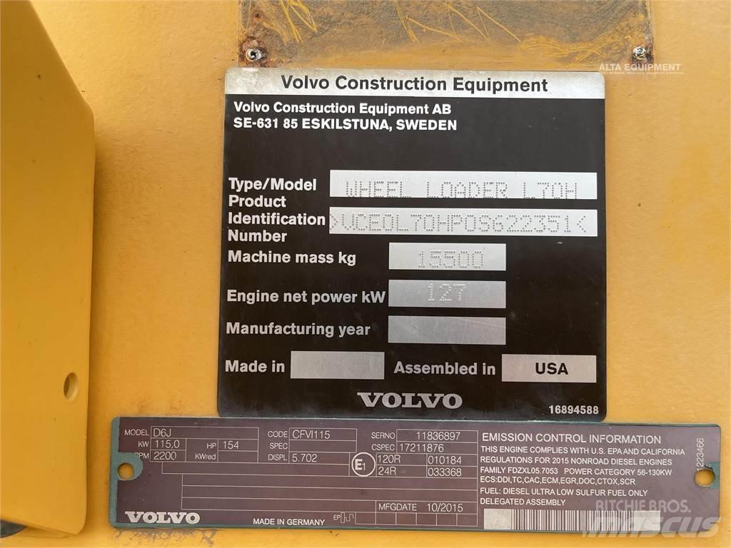 Volvo L70H Pale gommate