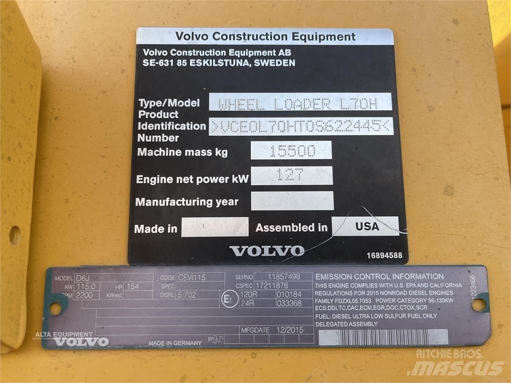 Volvo L70H Pale gommate