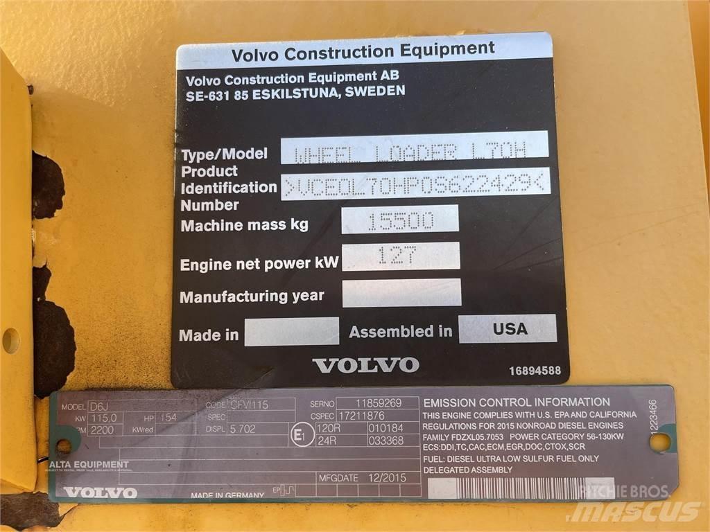 Volvo L70H Pale gommate