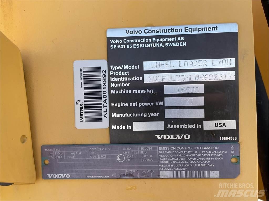 Volvo L70H Pale gommate