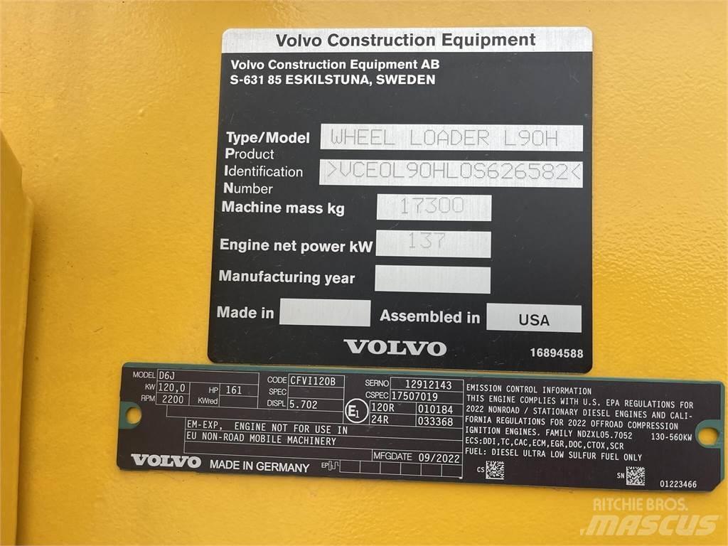Volvo L90H Pale gommate