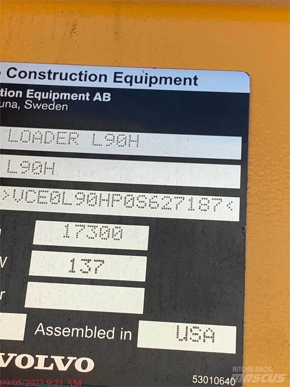 Volvo L90H Pale gommate