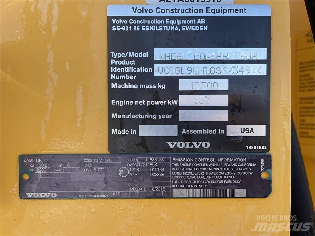Volvo L90H Pale gommate