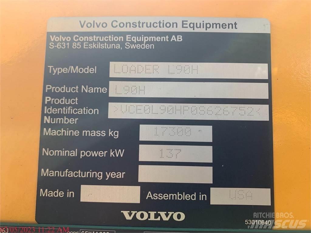 Volvo L90H Pale gommate