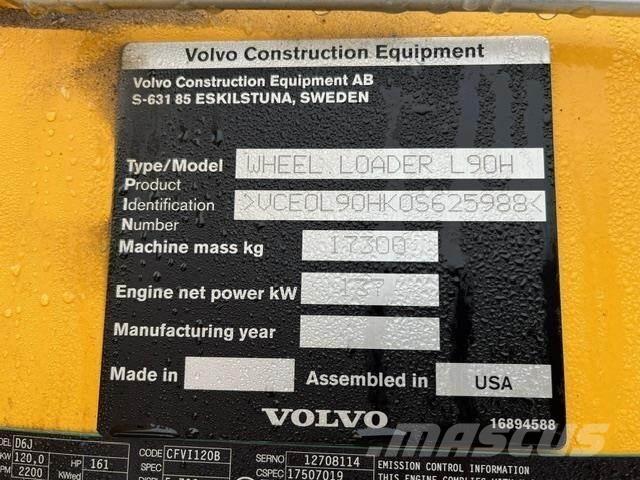Volvo L90H Pale gommate