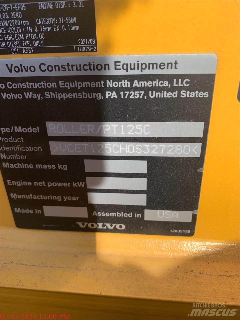 Volvo PT125C Rulli gommati