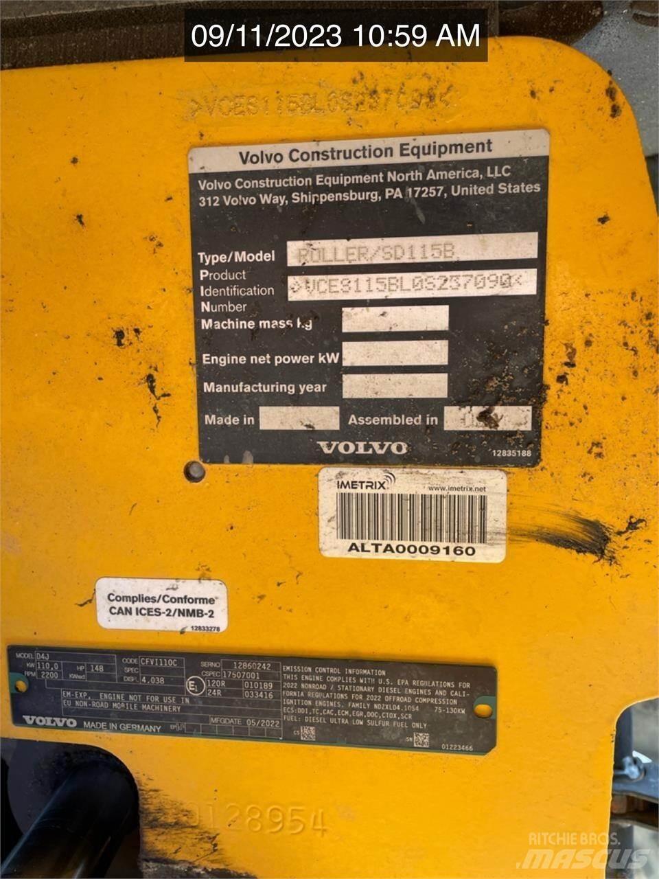 Volvo SD115B Rulli a doppio tamburo
