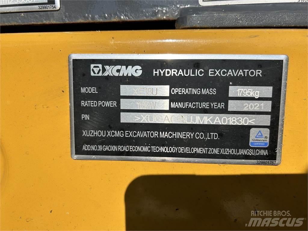 XCMG XE18U Miniescavatori