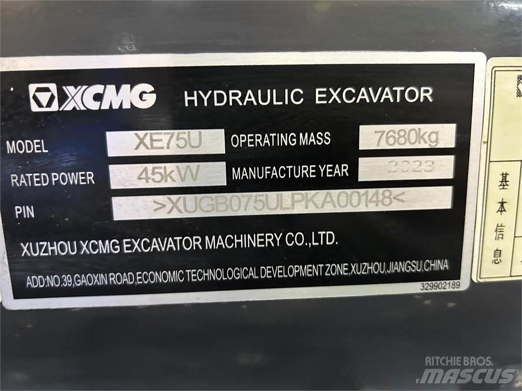 XCMG XE75U Escavatori cingolati
