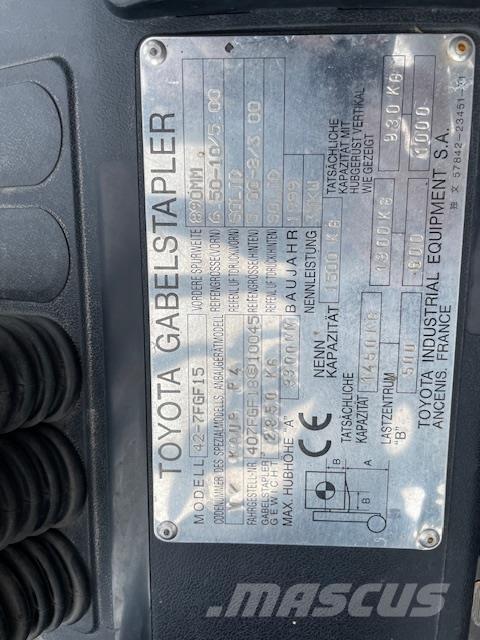 Toyota 42-7FGF15 Carrelli elevatori GPL