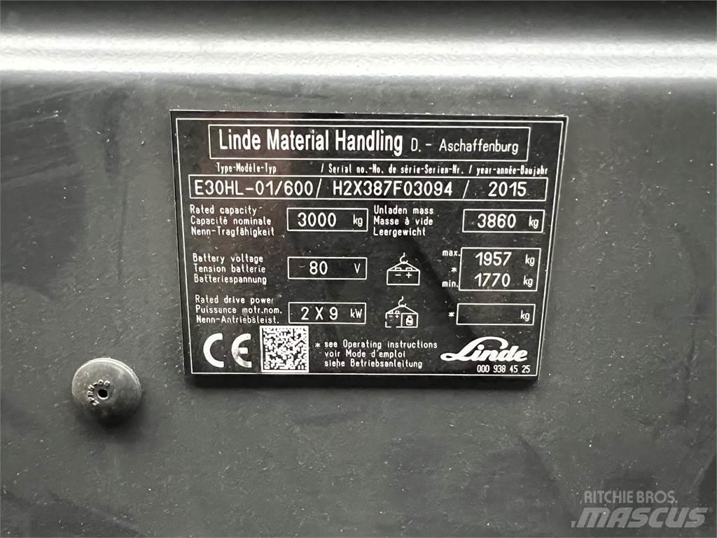 Linde E30/600HL Carrelli elevatori elettrici