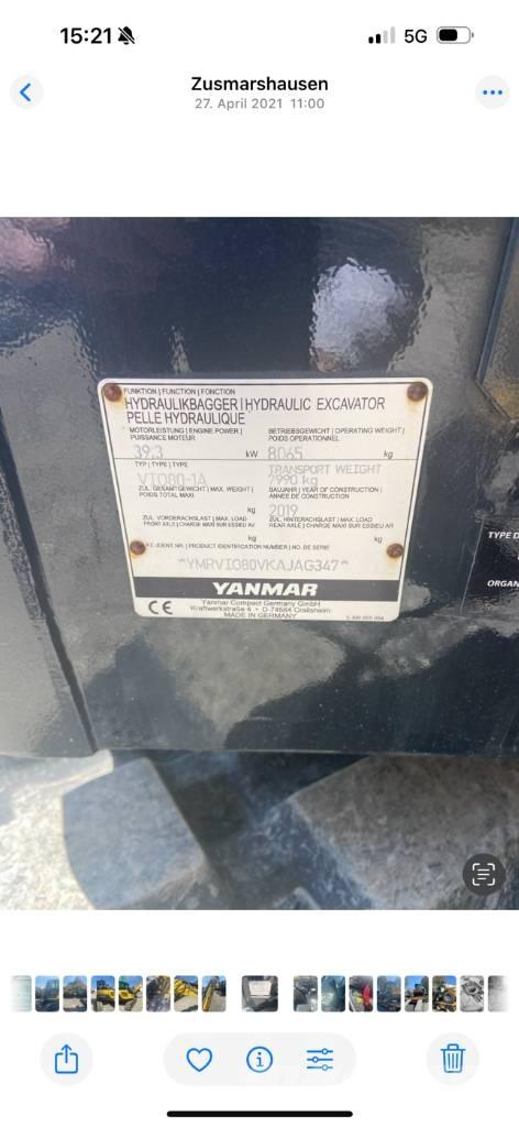 Yanmar VIO80-1A Miniescavatori