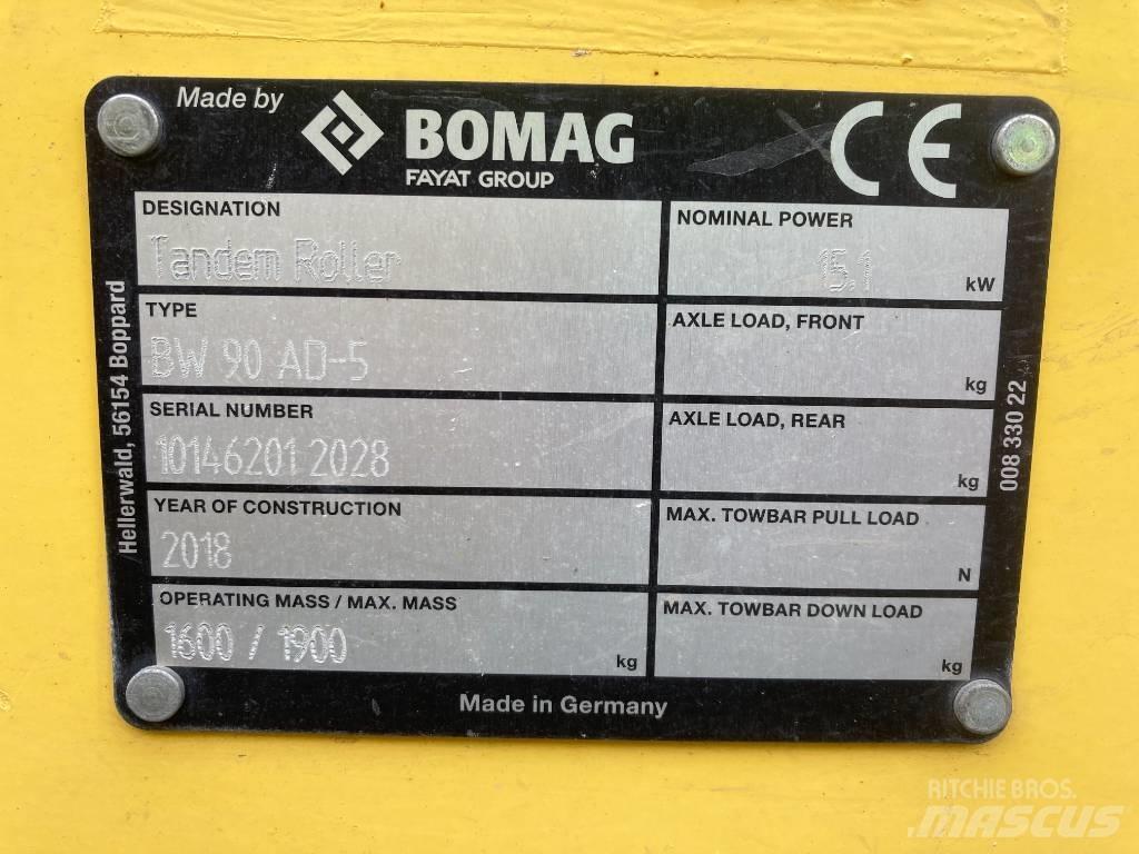 Bomag BW 90 AD-5 Rulli a doppio tamburo