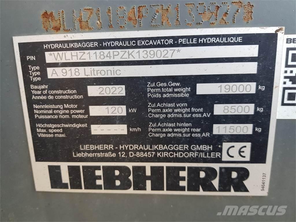 Liebherr A918 Escavatori gommati