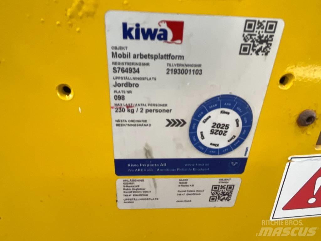 Saxlift GMG 930 ED, Piattaforme a pantografo
