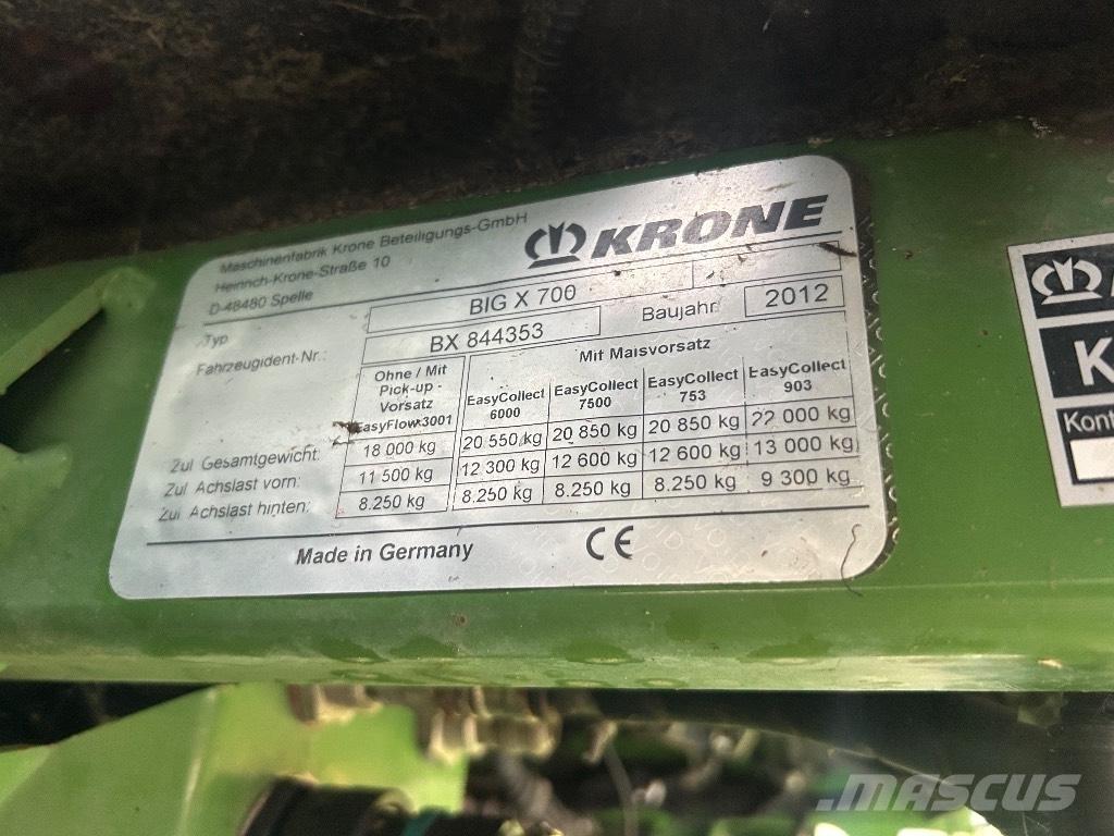 Krone Big X 700 Falciatrinciatrici