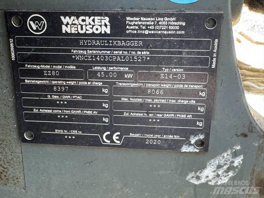 Wacker Neuson EZ80 Escavatori cingolati