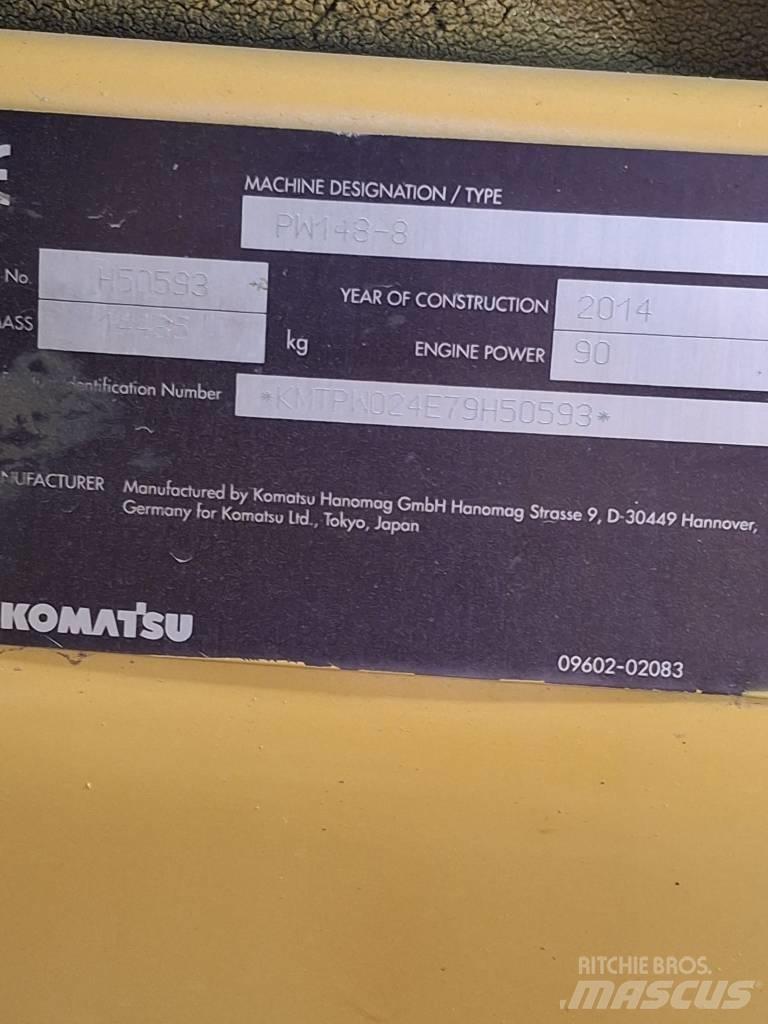 Komatsu PW 148-8 Escavatori gommati