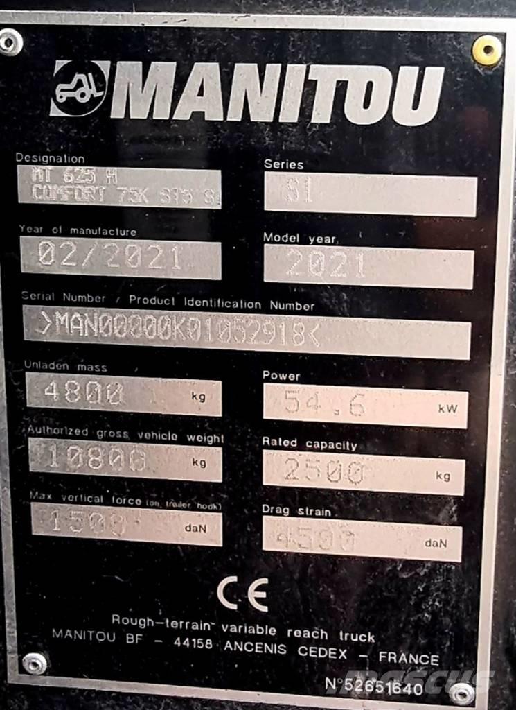 Manitou MT 625 H      (09) Sollevatori telescopici