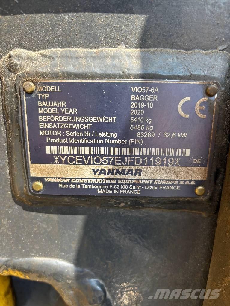 Yanmar Vio 57 Miniescavatori