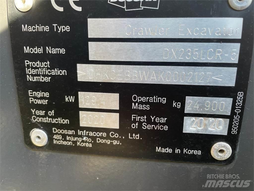Doosan DX235 LRC Escavatori cingolati