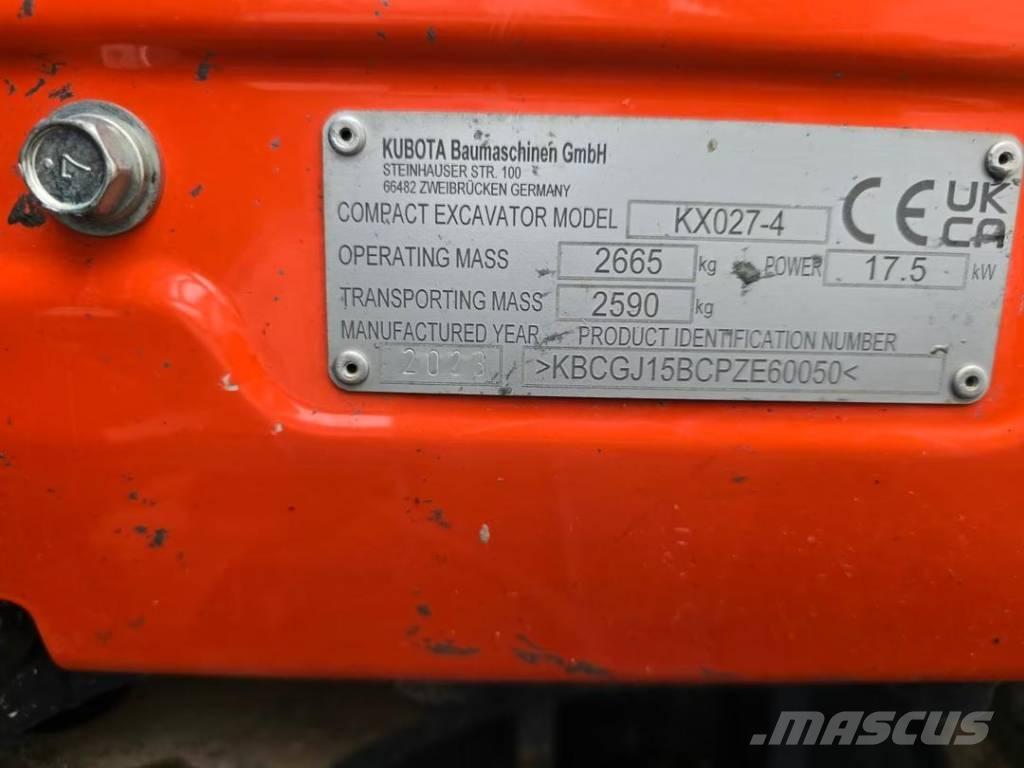 Kubota KX 027-4 Escavatori cingolati