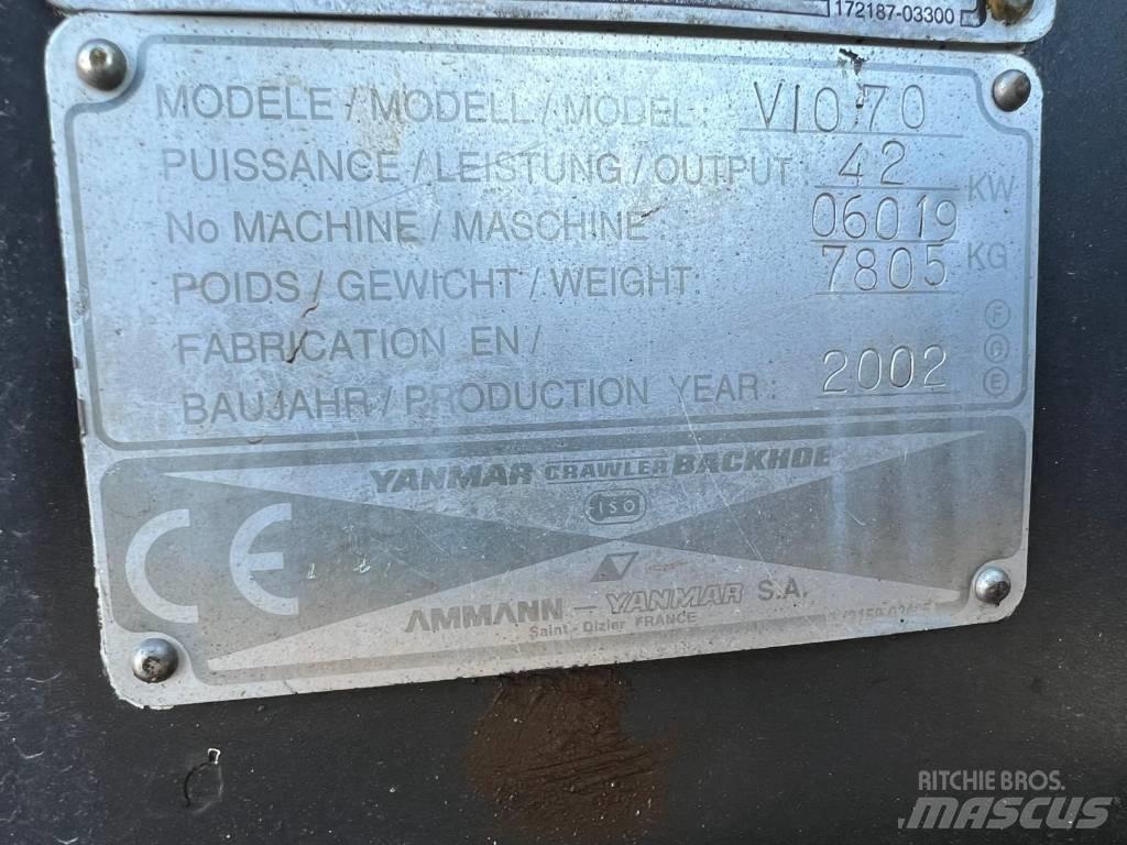 Yanmar Vio 70 Escavatori cingolati