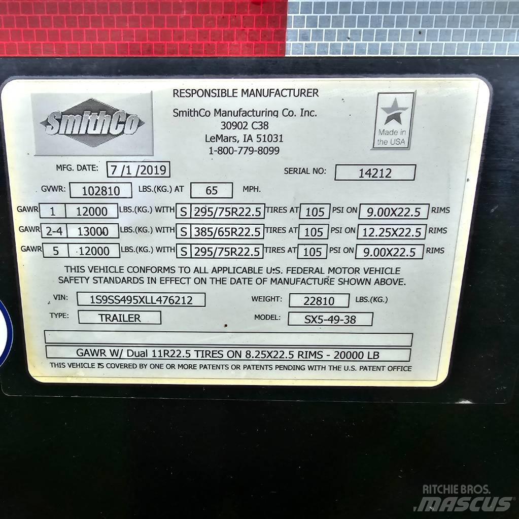 SmithCo SX5-49-38 Rimorchi ribaltabili