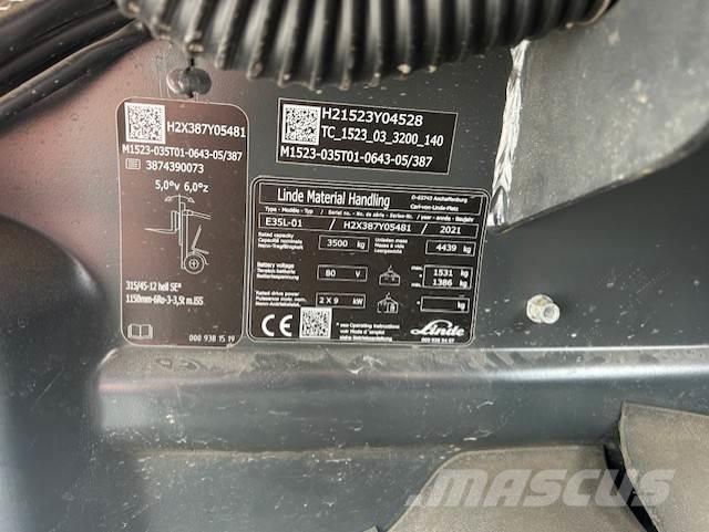 Linde E35L Carrelli elevatori elettrici