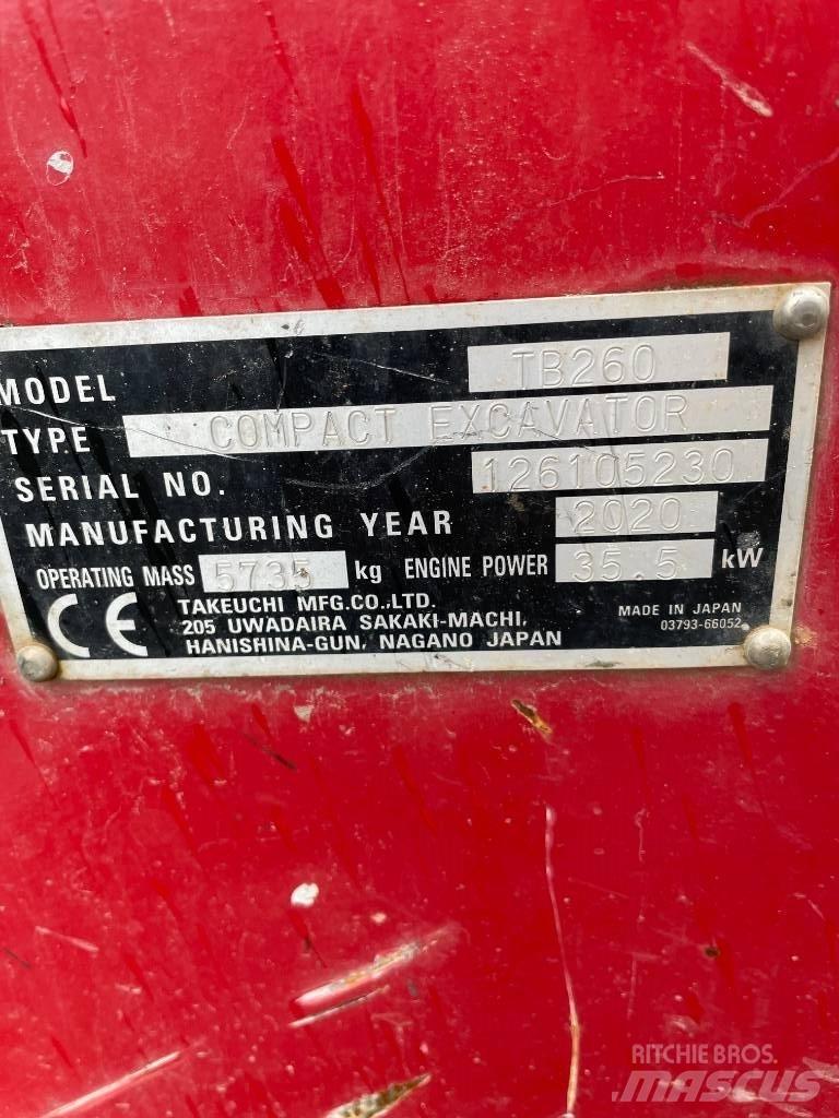 Takeuchi TB 260 Miniescavatori