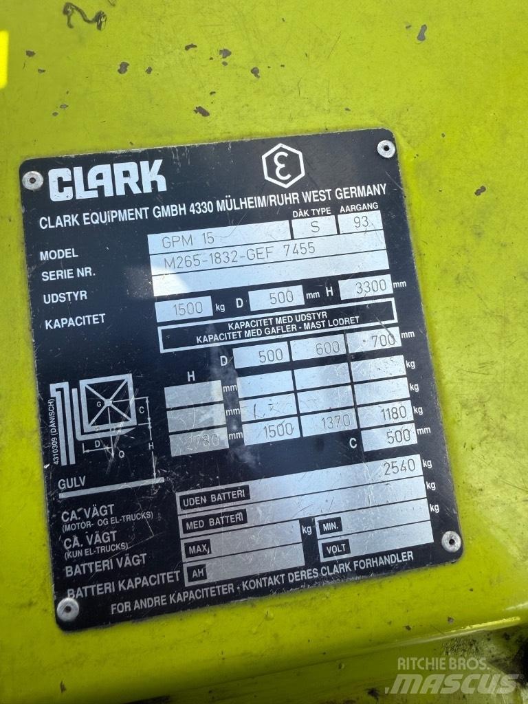 Clark GCM15 Carrelli elevatori GPL