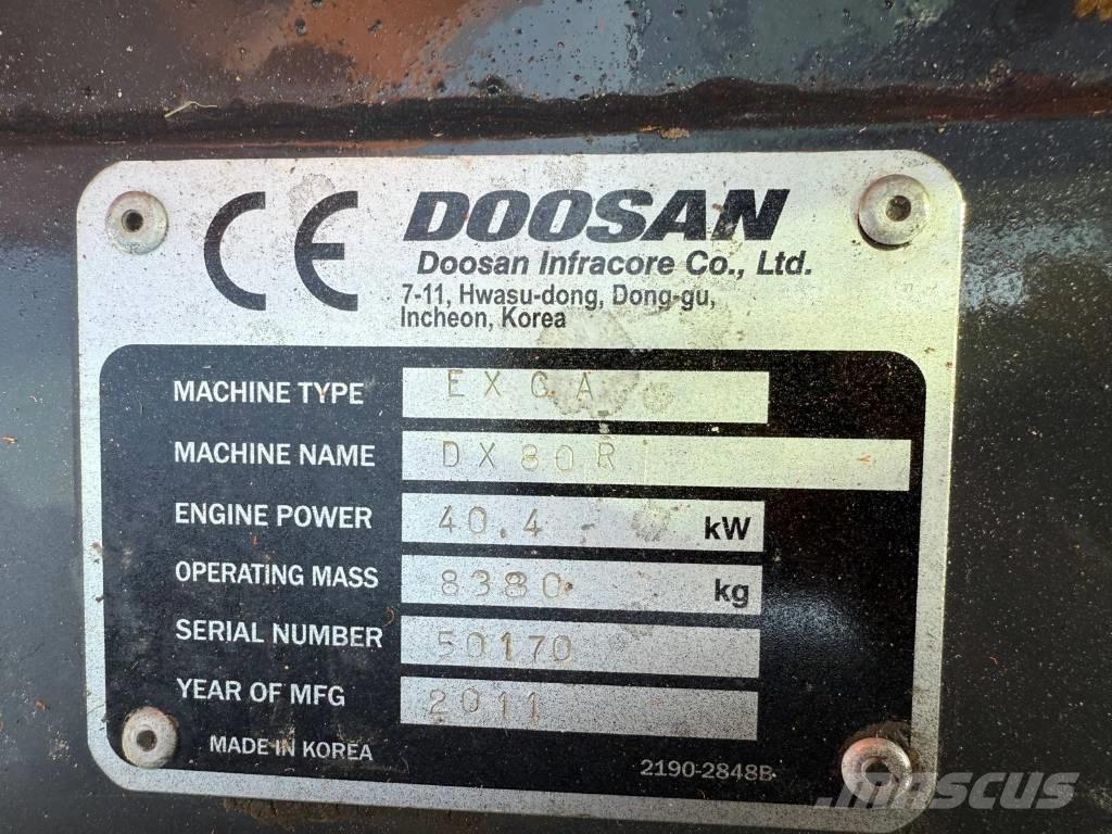 Doosan DX 80 R Escavatori medi 7t - 12t
