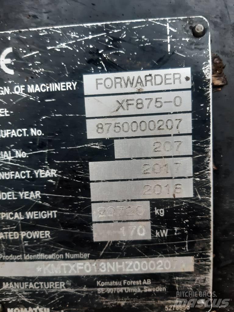 Komatsu 875 Forwarder